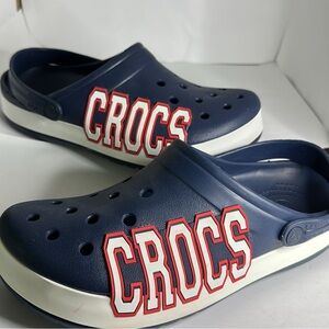 Crocs Unisex-Adult Crocband Logo Clog sz 9 (Men’s) sz 11 (Women’s)